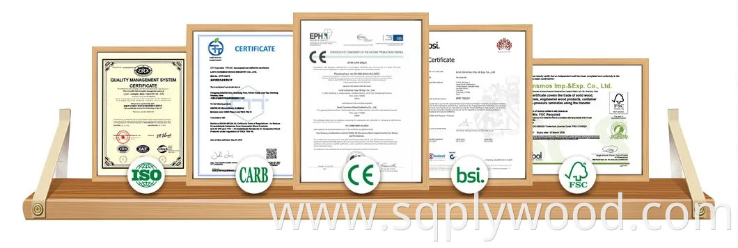 Consmos 3 Star 18mm Waterproof Melamine WBP Glue Film Faced Plywood for Construction